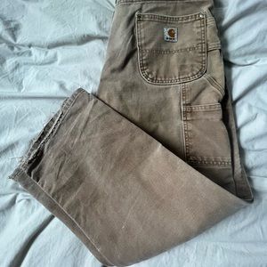 Carhartt double knee pants brown